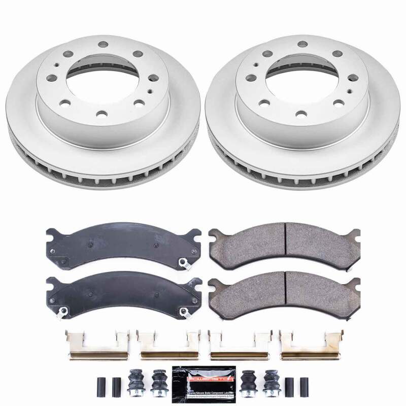 Power Stop 00-05 Cadillac DeVille Front Z23 Coated Brake Kit