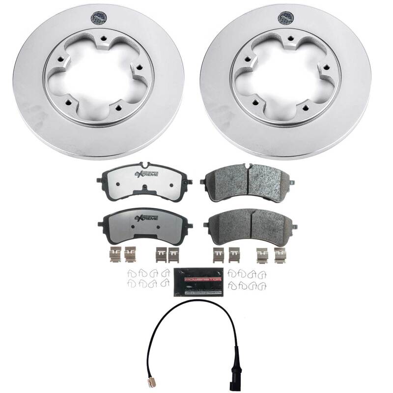 Power Stop 21-24 Ford Transit-150 Rear Z36 Coated Truck & Tow Brake Kit