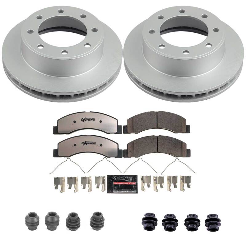 Power Stop 00-05 Ford Excursion Front Z36 Coated Truck & Tow Brake Kit