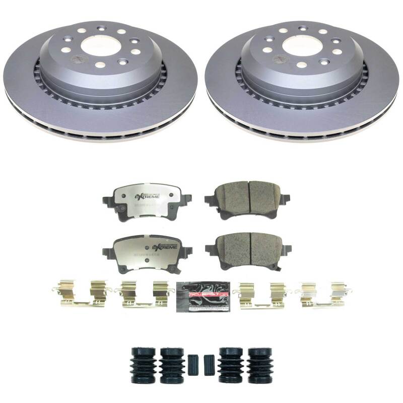 Power Stop 20-25 Jeep Gladiator Rear Z36 Coated Truck & Tow Brake Kit