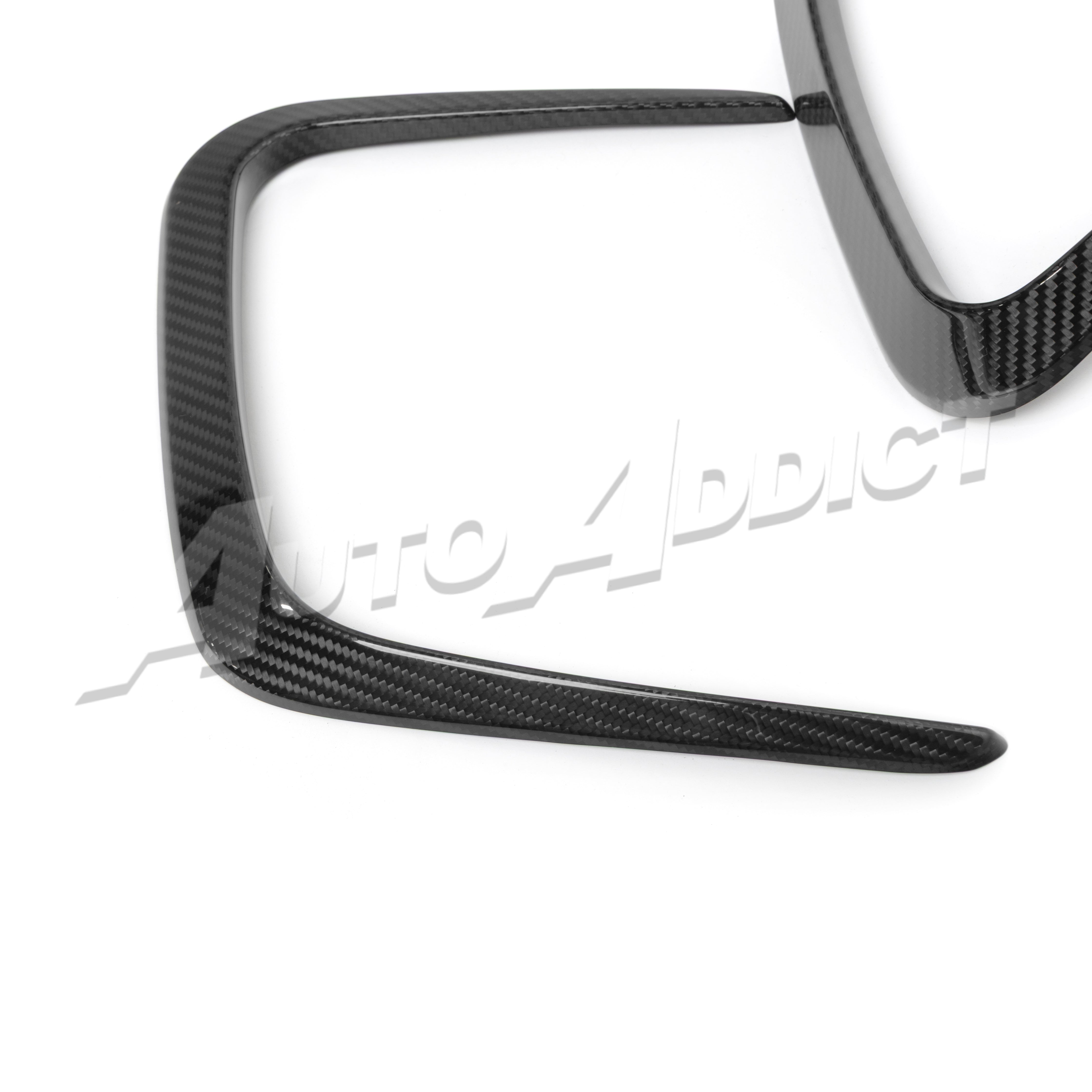 2021-2026 BMW G82 G83 M4 Dry Gloss Double Sided Carbon Fiber Front Hood Vents Covers Pair