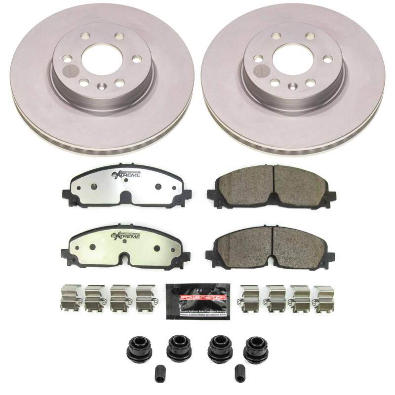 Power Stop 21-22 Chevrolet Colorado Front Z36 Coated Truck & Tow Brake Kit