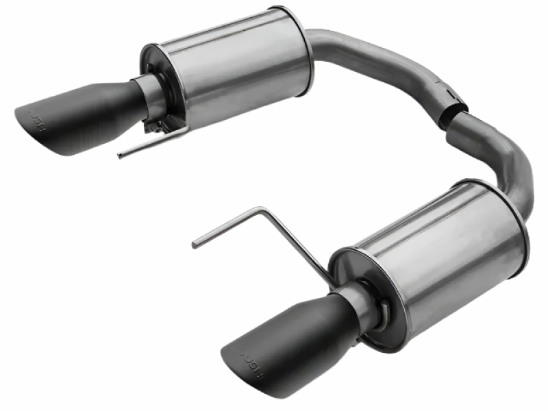 Roush 2015 Mustang V6 / EcoBoost Black Tip Axle Back Exhaust