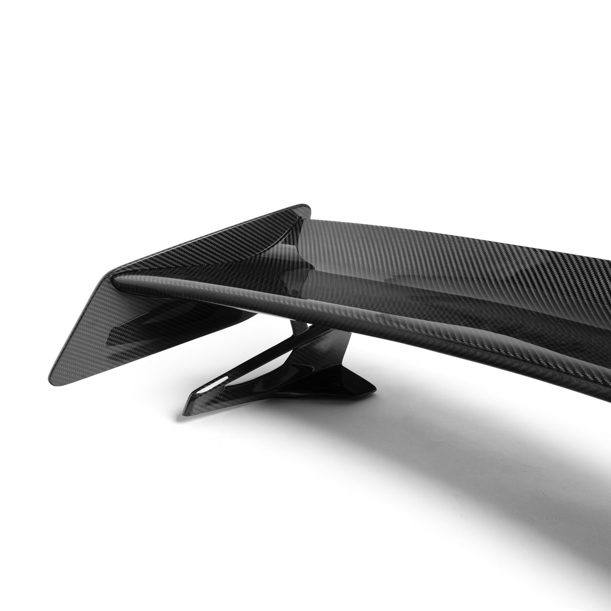 2024–2026 Mustang S650 Heritage SC™ V-Shaped Dry Gloss Carbon Fiber Rear Wing W/ Ducktail-Style Decklid