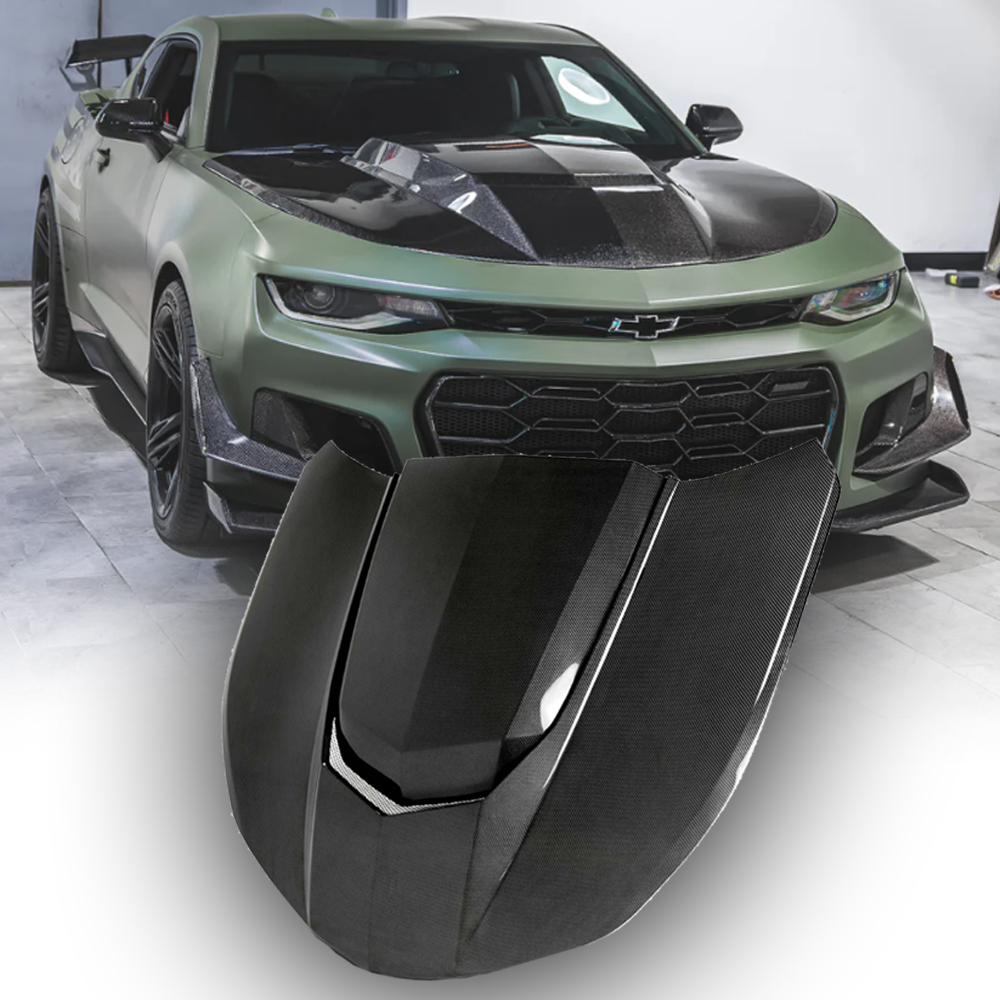 Capó de fibra de carbono de doble cara tipo AZ para Camaro ZL1 2016-2024