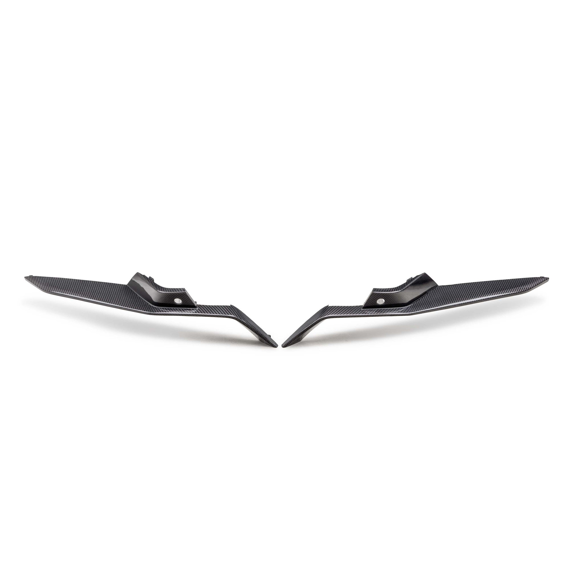 2022-2027 Corvette C8 Z06/E-Ray/GrandSport Dry Gloss Carbon Fiber Front OEM Bumper Lower Grille Pair