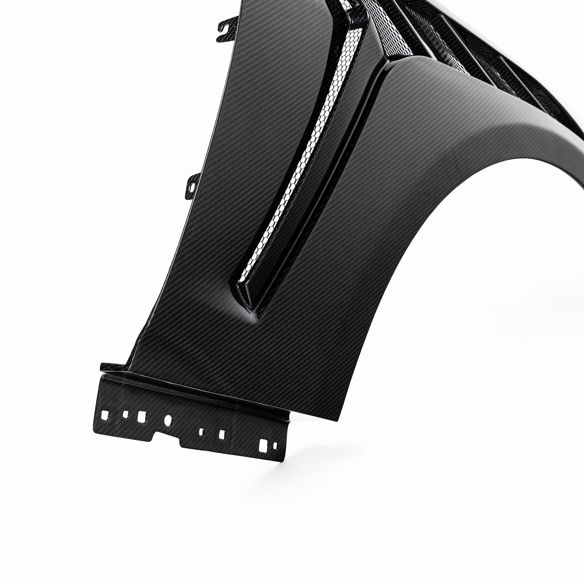 2025 Mustang S650 EcoBoost Type-GTD carbon fiber front fender upgrade by Auto Addict USA