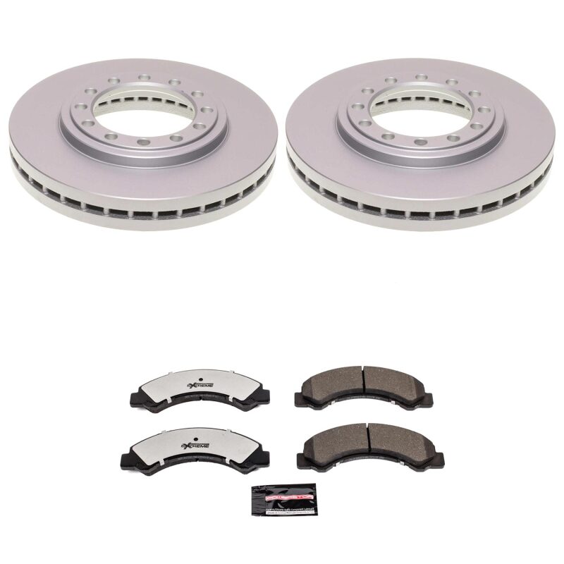 Power Stop 16-23 Chevrolet LCF 3500 Front Z36 Coated Truck & Tow Brake Kit