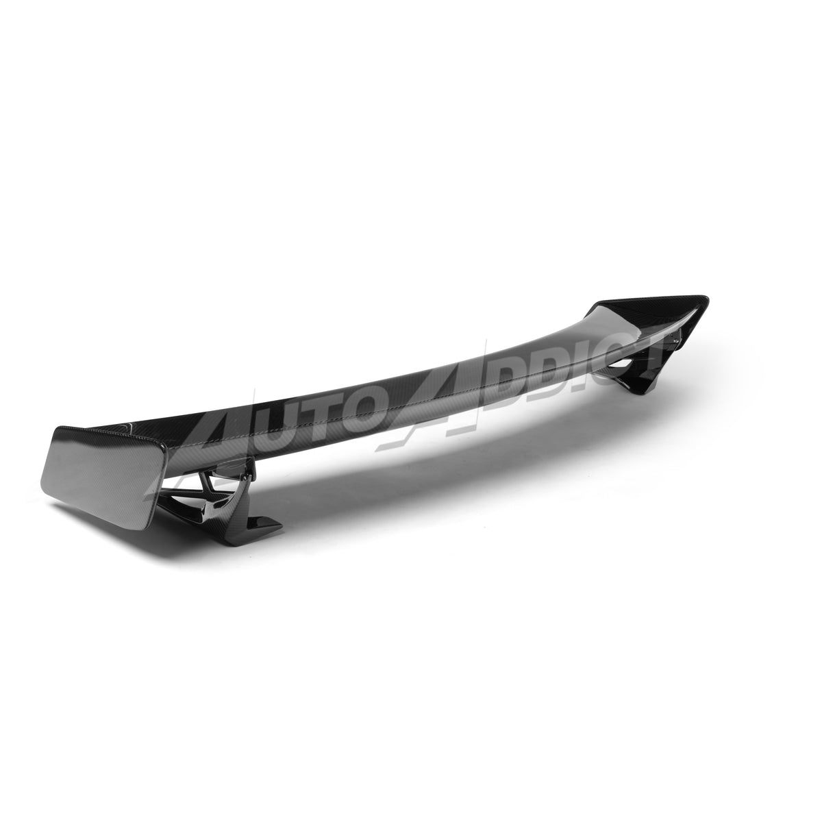2024–2026 Mustang S650 Heritage SC™ V-Shaped Dry Gloss Carbon Fiber Rear Wing W/ Ducktail-Style Decklid