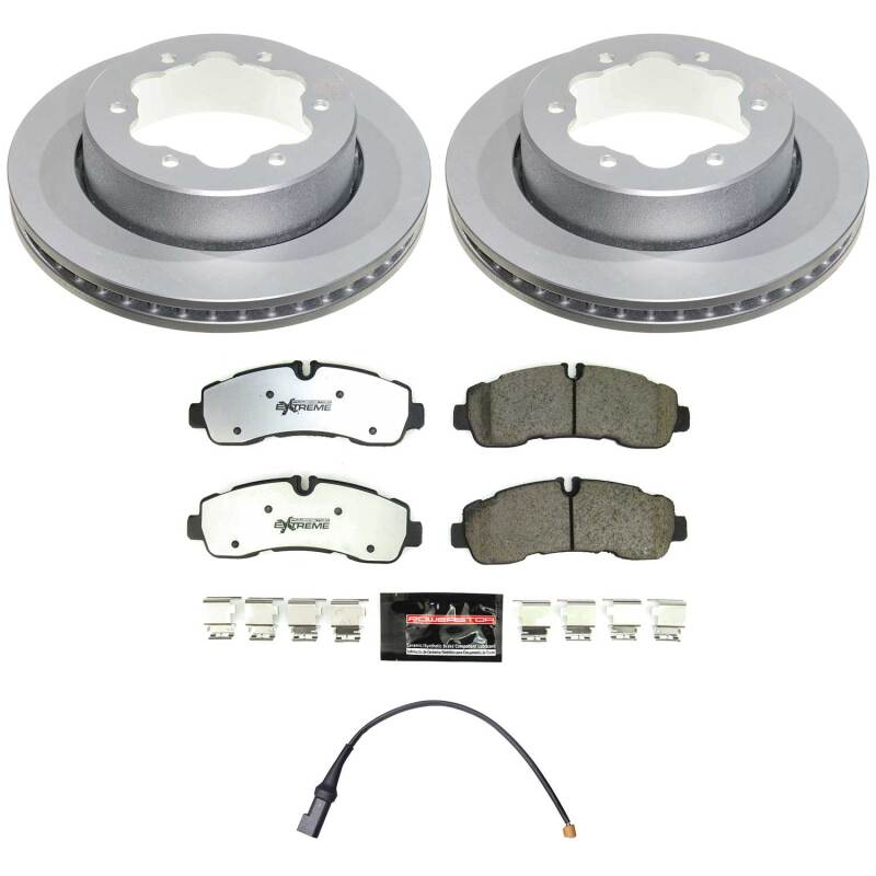 Power Stop 20-24 Ford Transit-350 HD Rear Z36 Coated Truck & Tow Brake Kit
