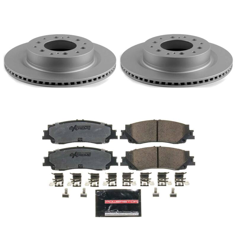Power Stop 23-26 Toyota Sequoia Rear Z36 Coated Truck & Tow Brake Kit