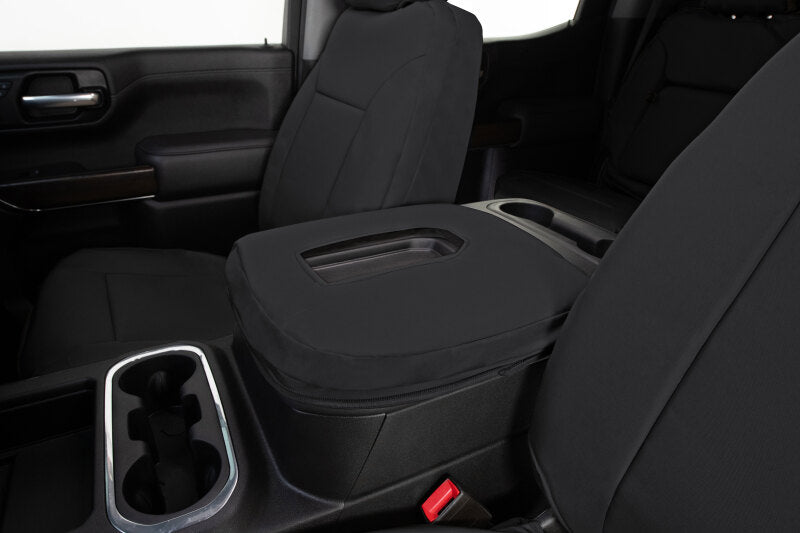 Covercraft 15-23 Dodge Challenger Endura PrecisionFit Custom Front Row Seat Covers - Black/Black