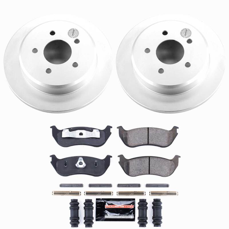 Power Stop 96-02 Ford Crown Victoria Rear Z23 Coated Brake Kit