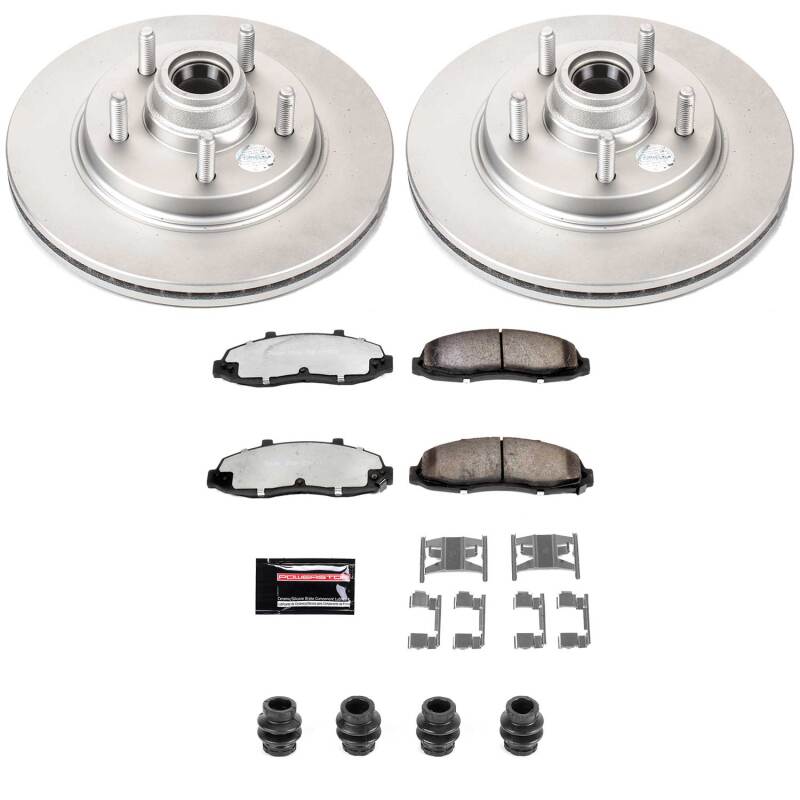 Power Stop 00-03 Ford F-150 Front Z36 Coated Truck & Tow Brake Kit