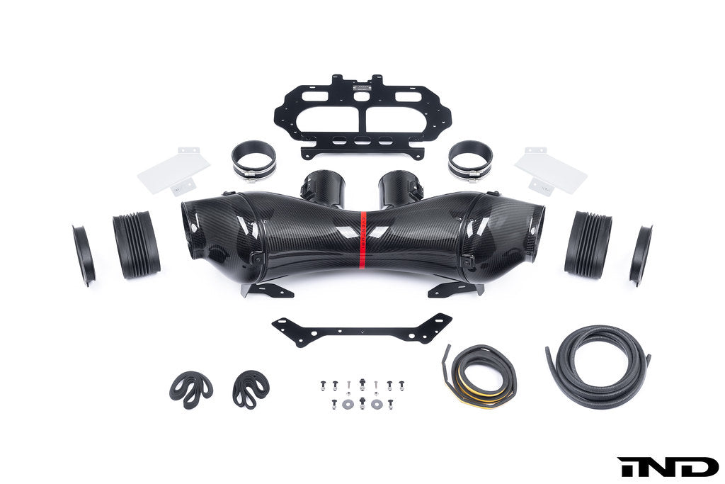 Sistema de admisión de fibra de carbono negra Eventuri para Corvette Z06 C8 2023-2025