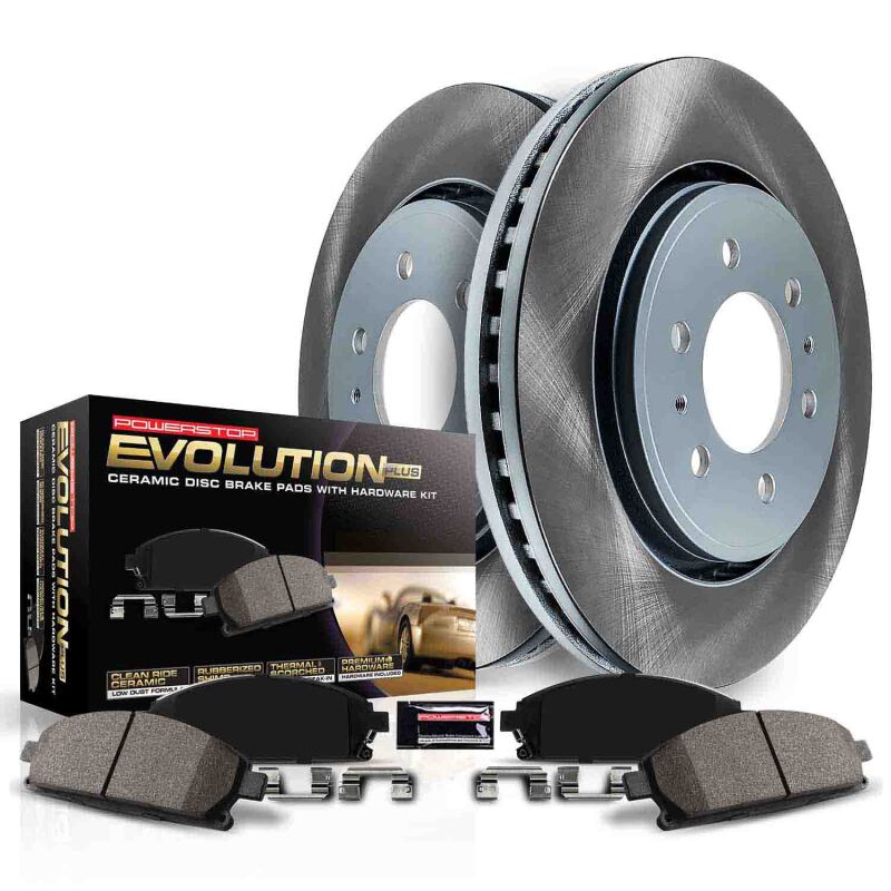 Power Stop 20-21 Cadillac CT5 Rear Semi-Coated Rotor Kit