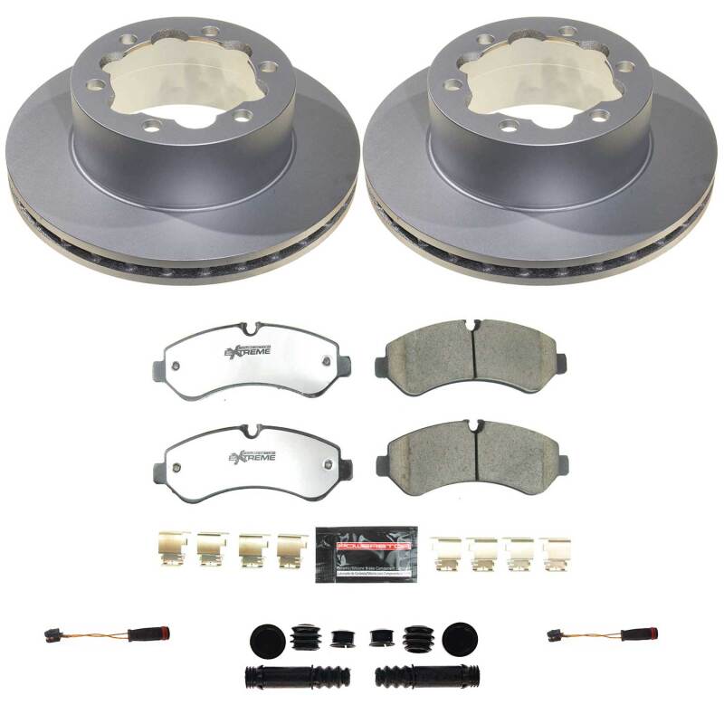 Power Stop 19-21 Freightliner Sprinter 3500 Rear Z36 Coated Truck & Tow Brake Kit