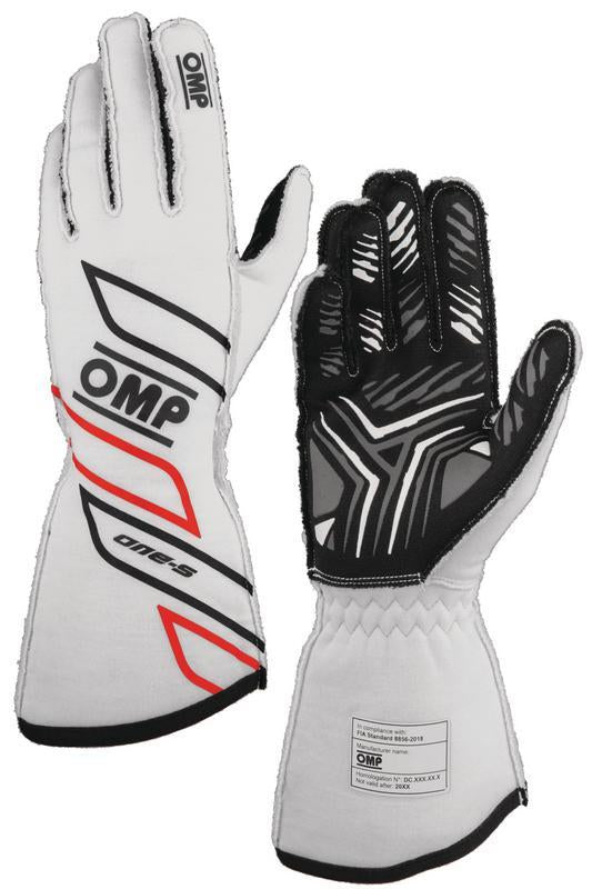OMP ONE-S GLOVES my2025 FIA 8856-2018 NAVY BLUE / CYAN SZ S