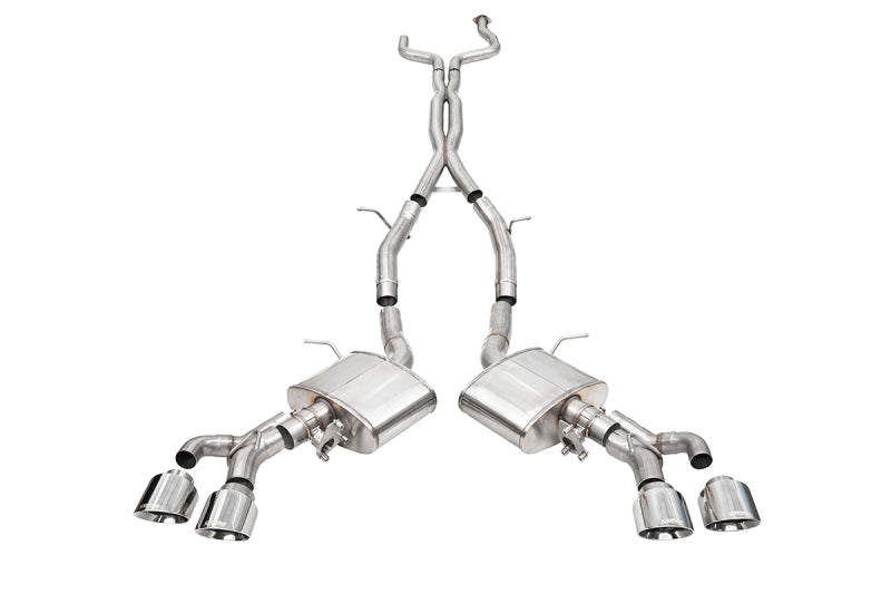 Corsa 22-25 Cadillac CT4 V Blackwing 3in Active Valve Cat-Back - 4.5in Polished Tip