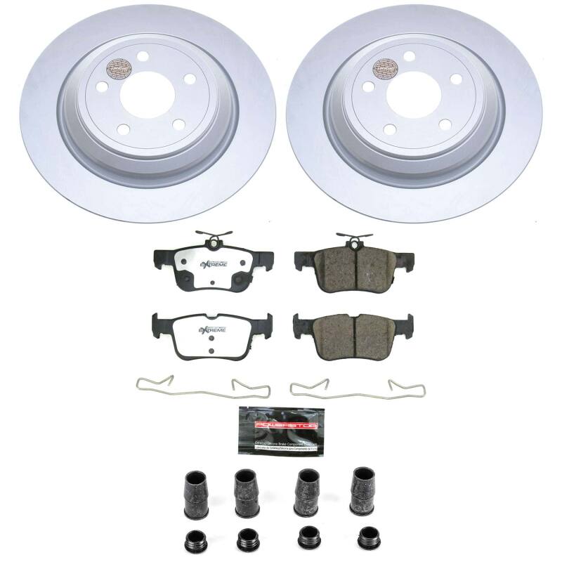 Power Stop 21-26 Ford Bronco Sport Rear Z36 Coated Truck & Tow Brake Kit
