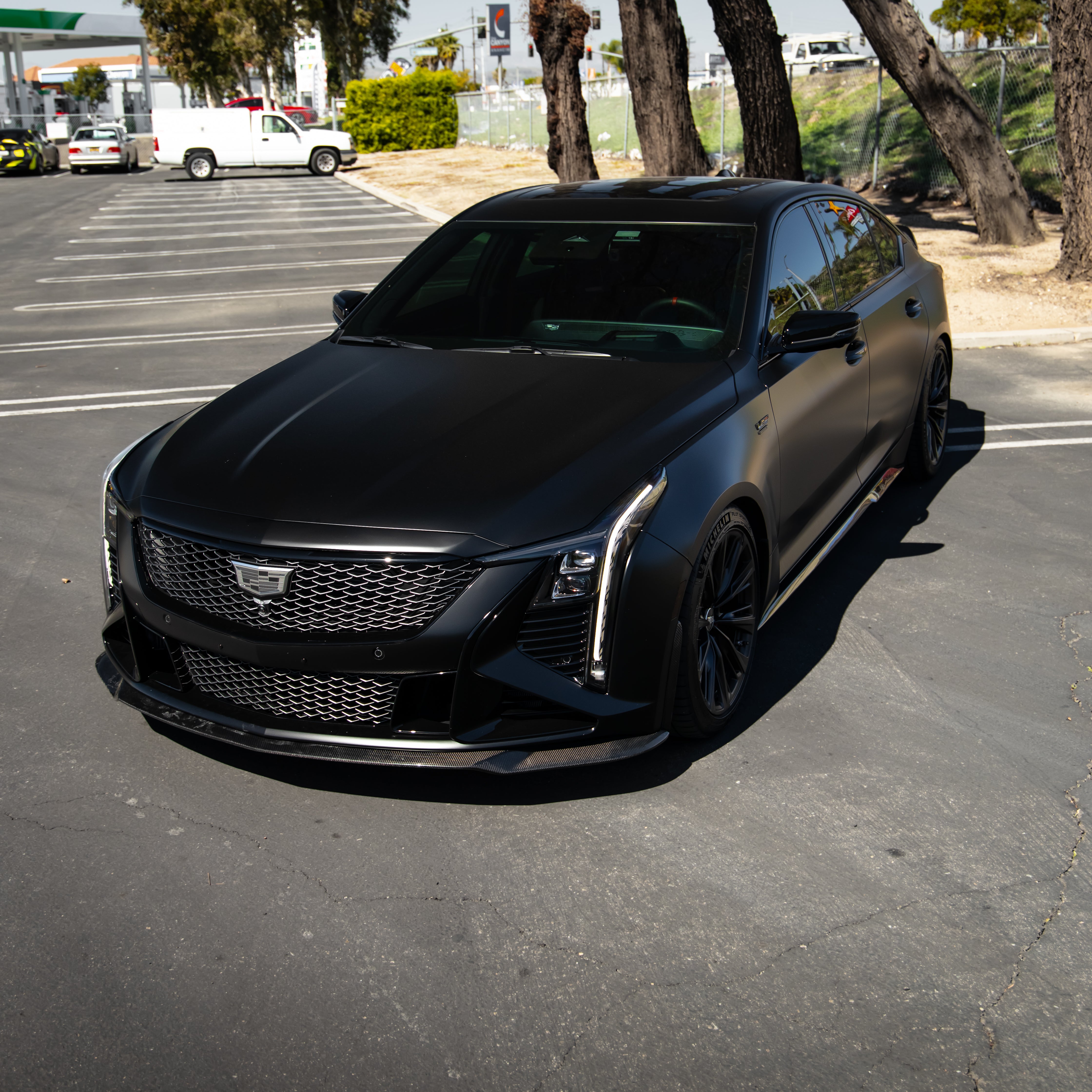 2022-2026 Cadillac CT5-V Blackwing Gloss Carbon Fiber Front Chin Splitter