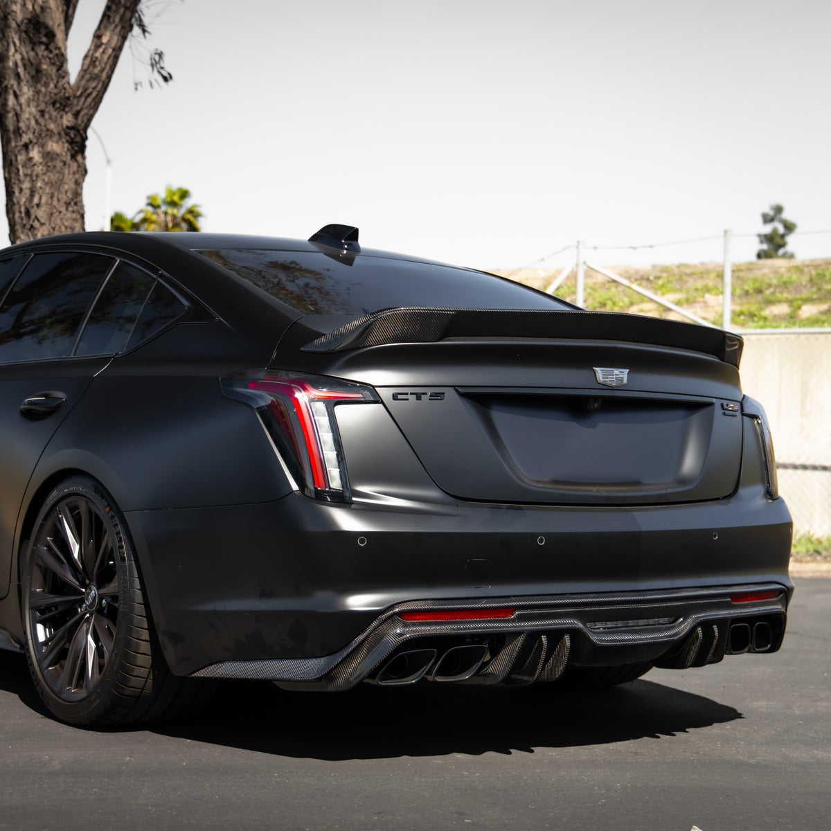 2022-2026 Cadillac CT5-V Blackwing Gloss Carbon Fiber Rear Spoiler