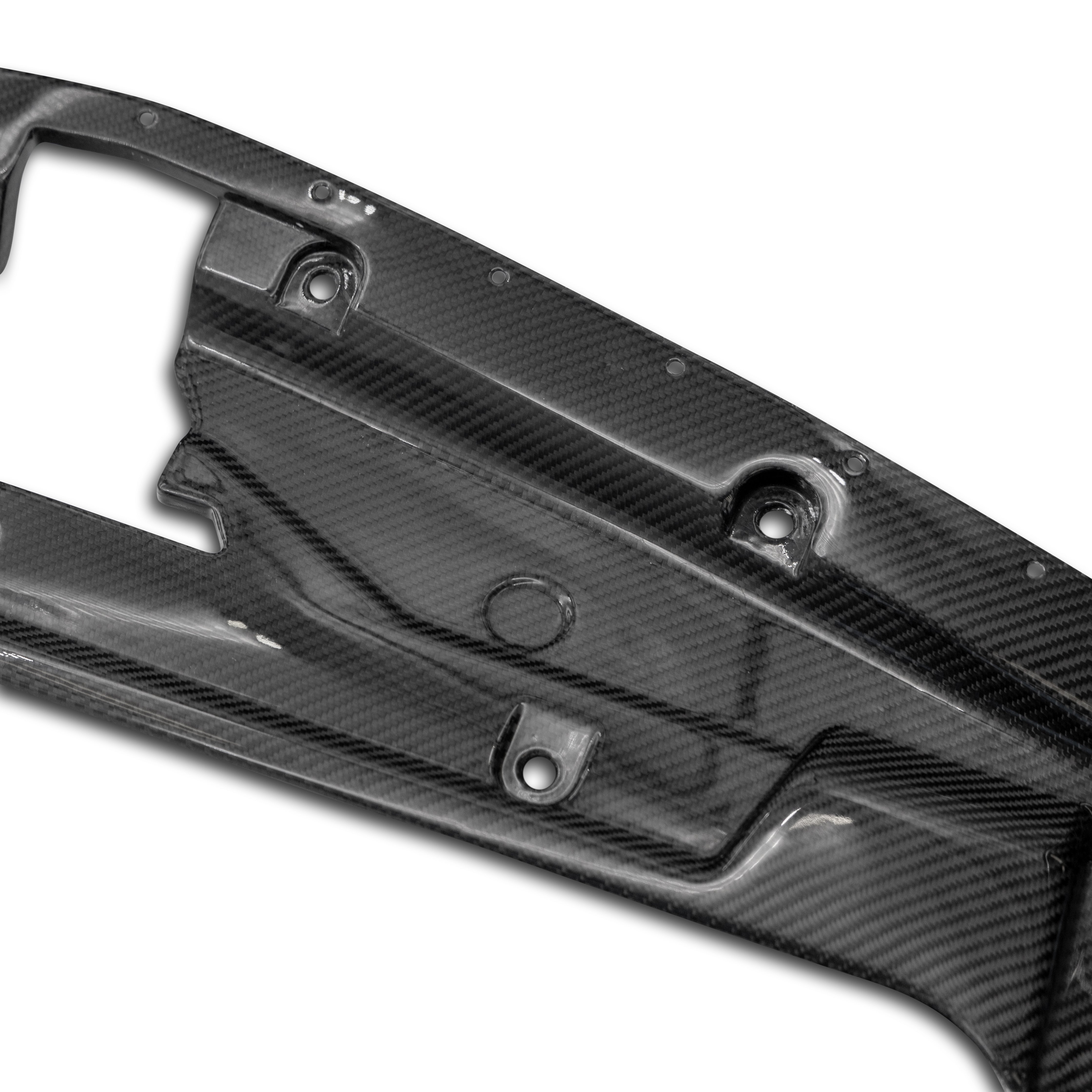 2021-2025 Cadillac CT5-V Blackwing Engine Panel Trim Radiator Cover Gloss Carbon Fiber 3pc Kit