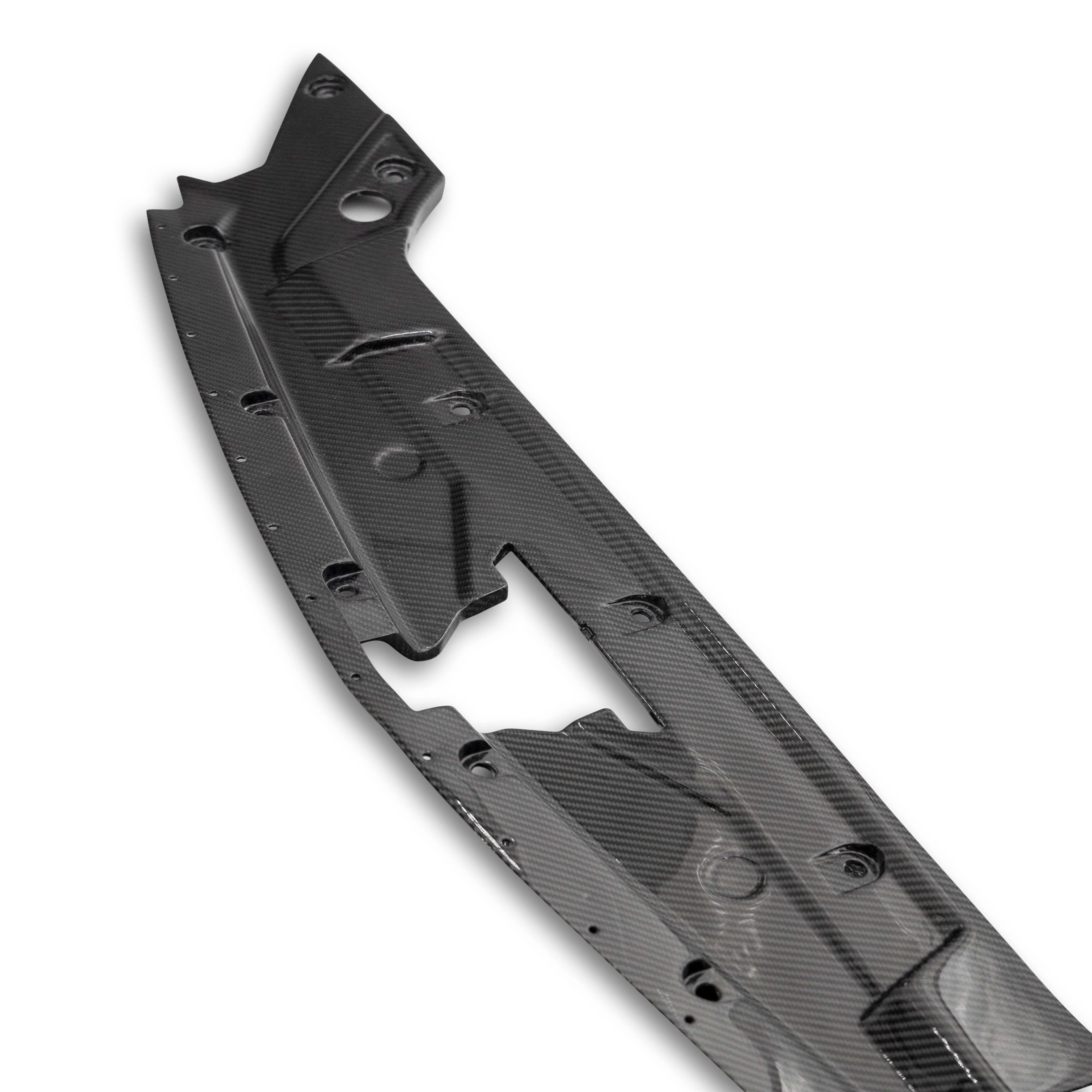 2021-2026 Cadillac CT5-V Blackwing Engine Panel Trim Radiator Cover Gloss Carbon Fiber 3pc Kit