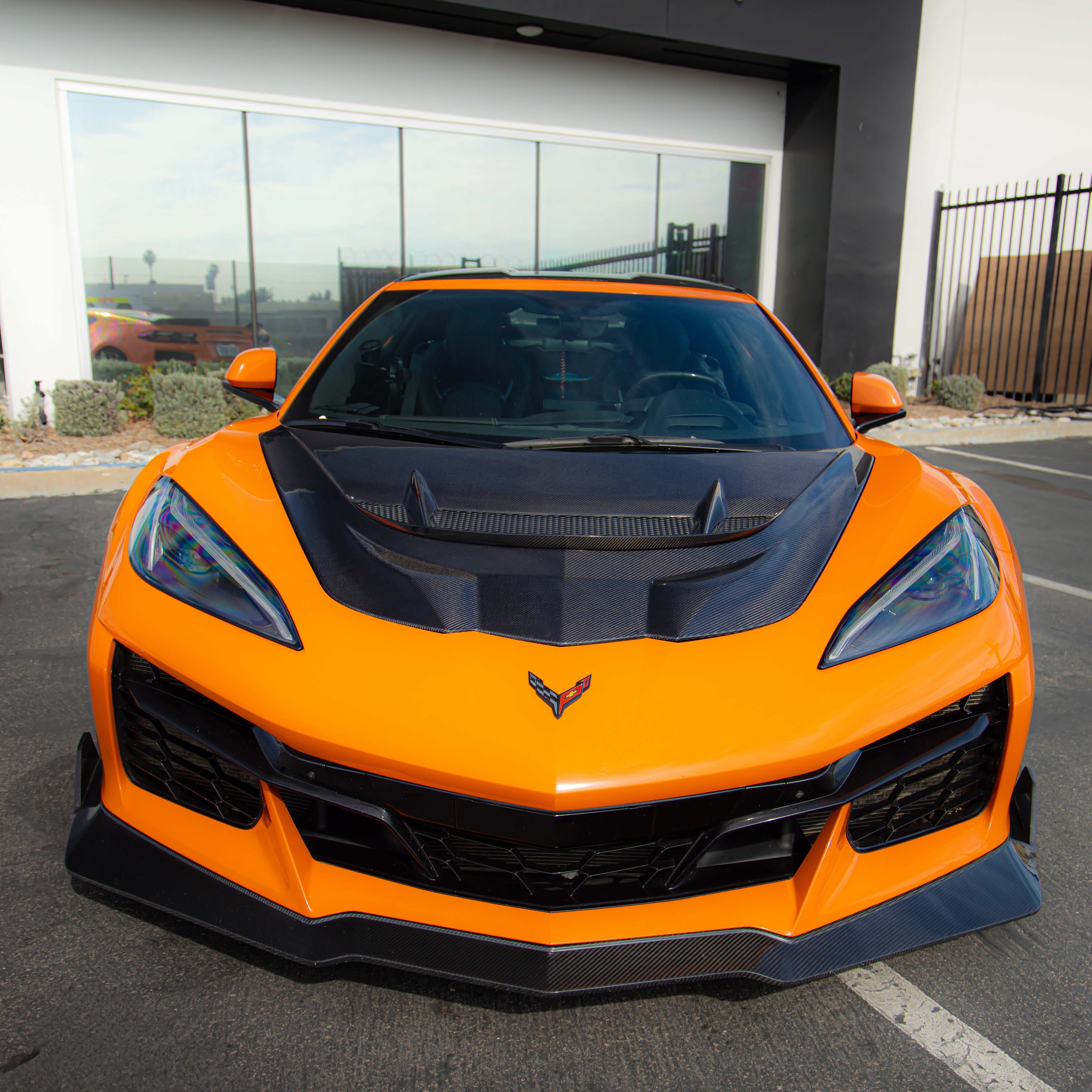 2020-2025 Corvette C8 Type-ZR1 Double Sided Carbon Fiber 2pc Hood For Stingray/Z06/E-Ray