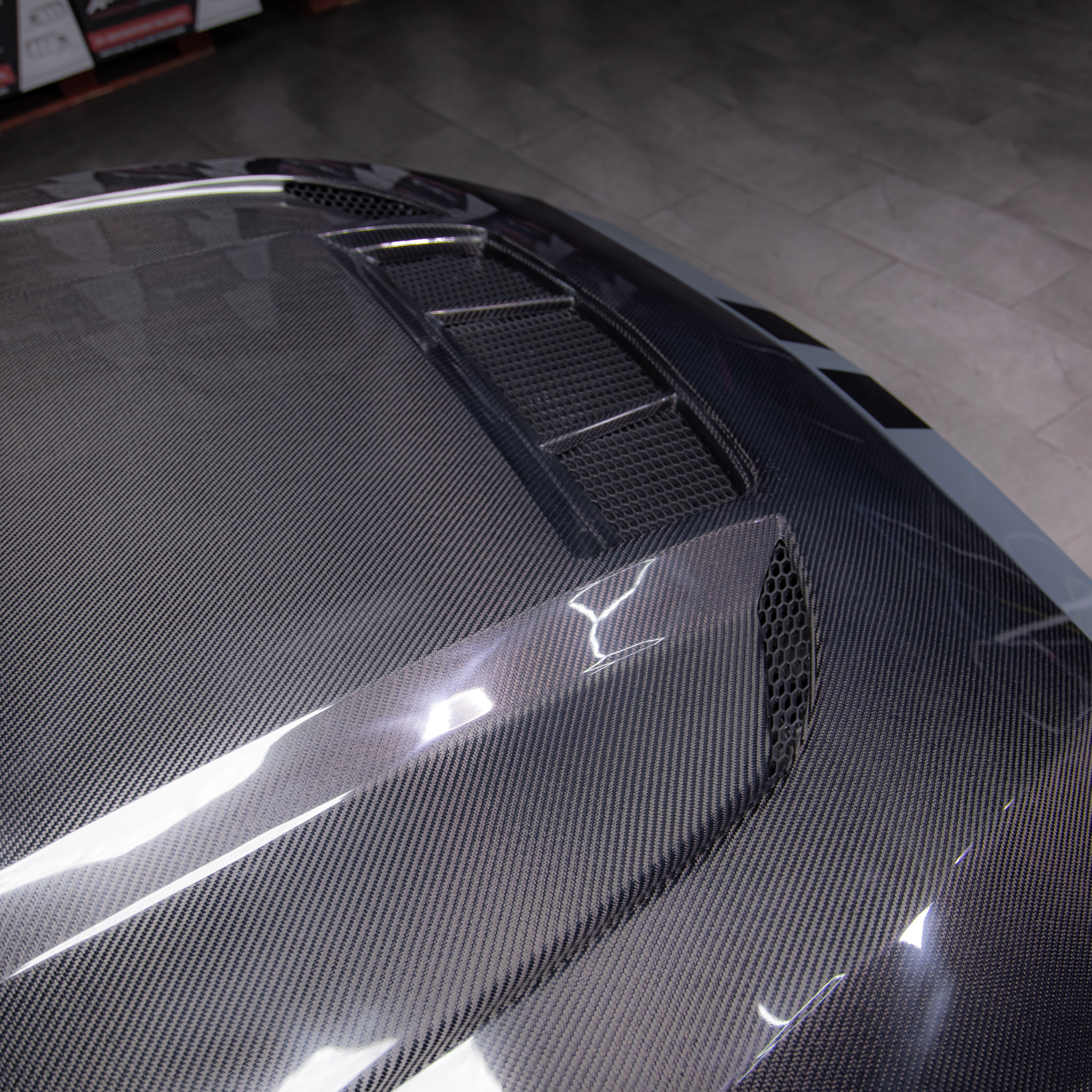 2024-2025 Mustang S650 Type-LM Carbon Fiber Double Sided Hood