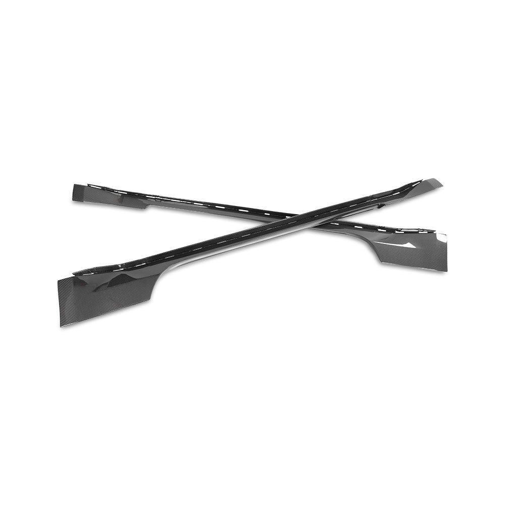 2015-2023 Ford Mustang Carbon Fiber Side Skirt Rocker Replacement (Pair)