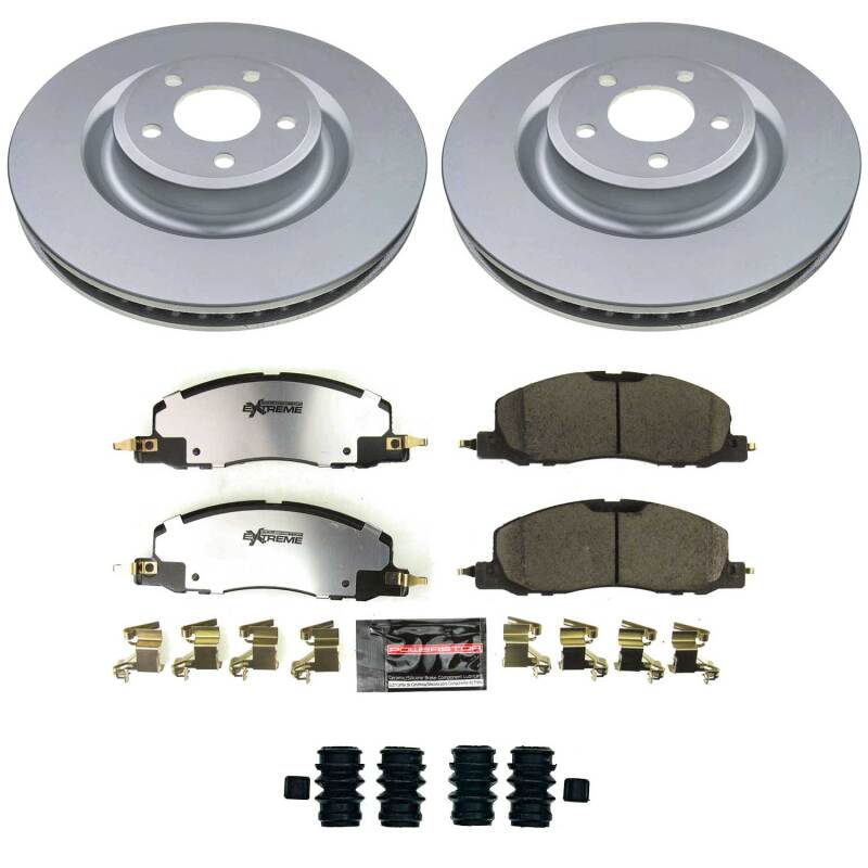 Power Stop 20-25 Ford Explorer Front Z36 Coated Truck & Tow Brake Kit