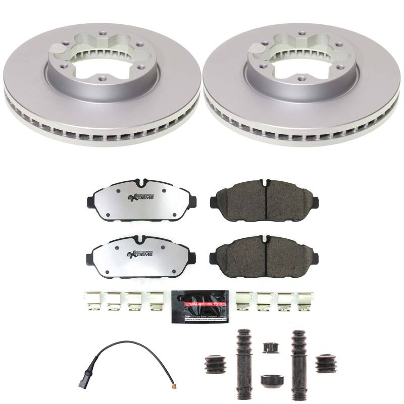 Power Stop 20-24 Ford Transit-150 Front Z36 Coated Truck & Tow Brake Kit