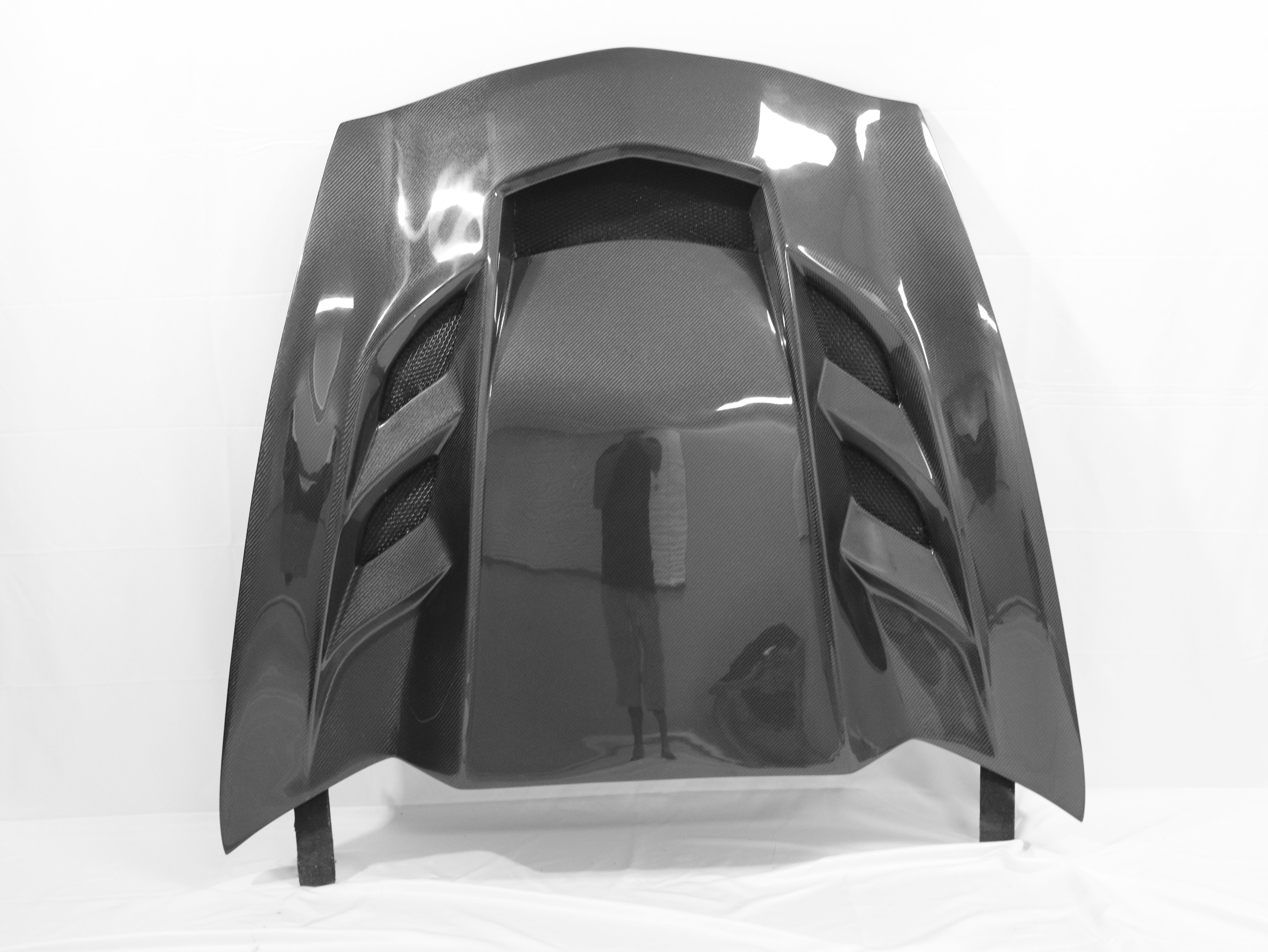2014-2019 Corvette C7 Type-VS2 Double Sided Carbon Fiber Vented Style Hood For Stingray, Z51, Grand Sport, Z06