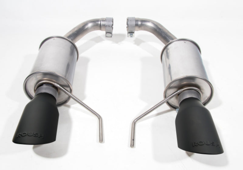 Roush 2015 Mustang V6 / EcoBoost Black Tip Axle Back Exhaust