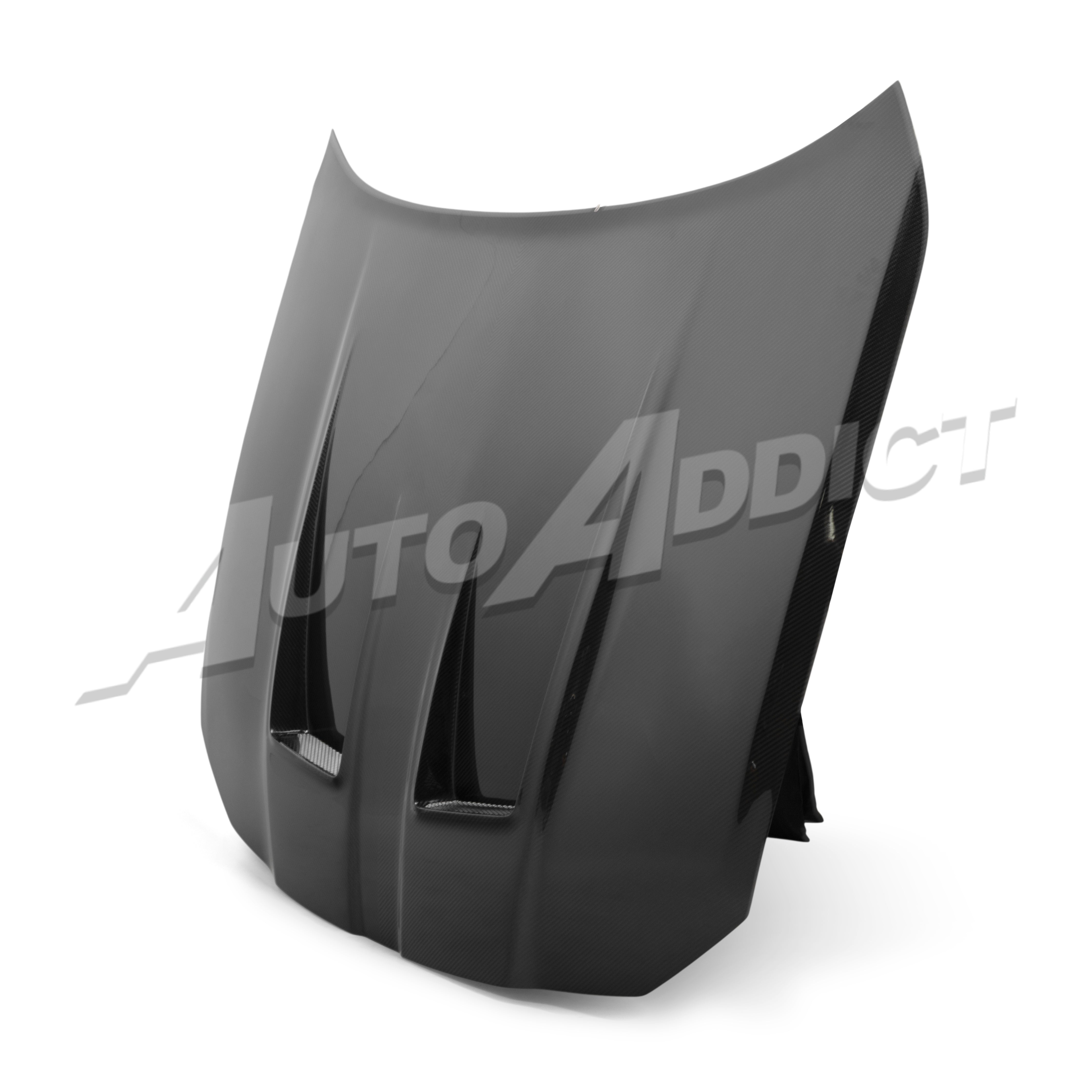2021-2026 BMW G82 G83 M4 Dry Gloss Double Sided Carbon Fiber Front Hood Functional Vents