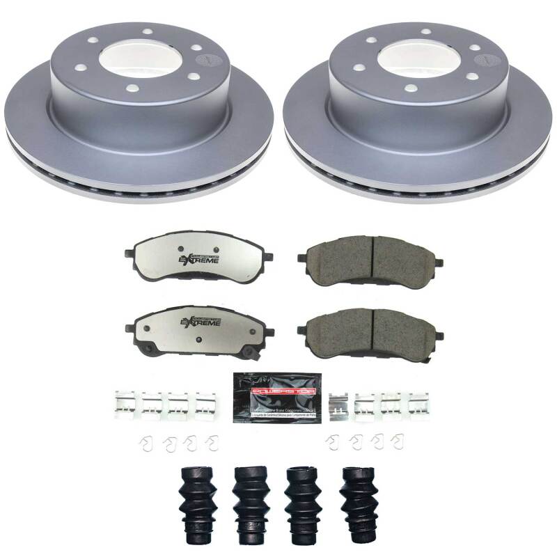 Power Stop 19-23 Ford Ranger Rear Z36 Coated Truck & Tow Brake Kit