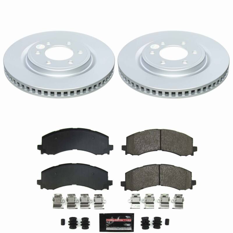 Power Stop 22-26 Ford F-150 Lightning Front Z23 Coated Brake Kit