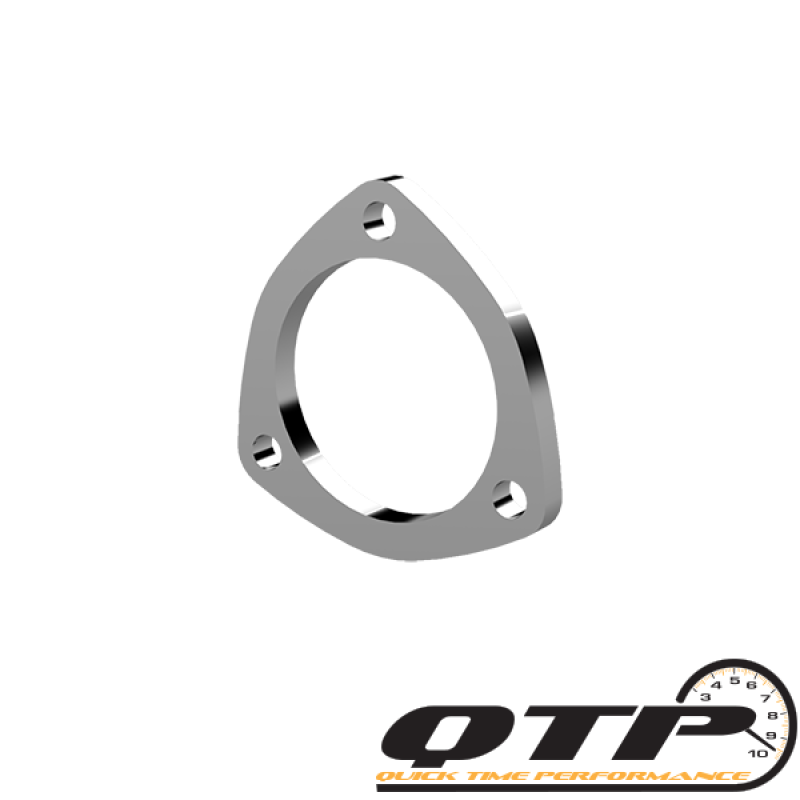 QTP 2.5-Inch Weld-On 3-Bolt Flange – QTEC Performance Exhaust Flange For Hot Rods, Muscle Cars, Trucks & Off-Road