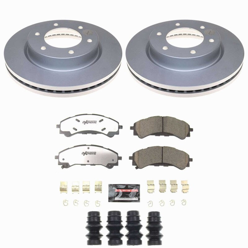 Power Stop 21-25 Ford Bronco Front Z36 Coated Truck & Tow Brake Kit