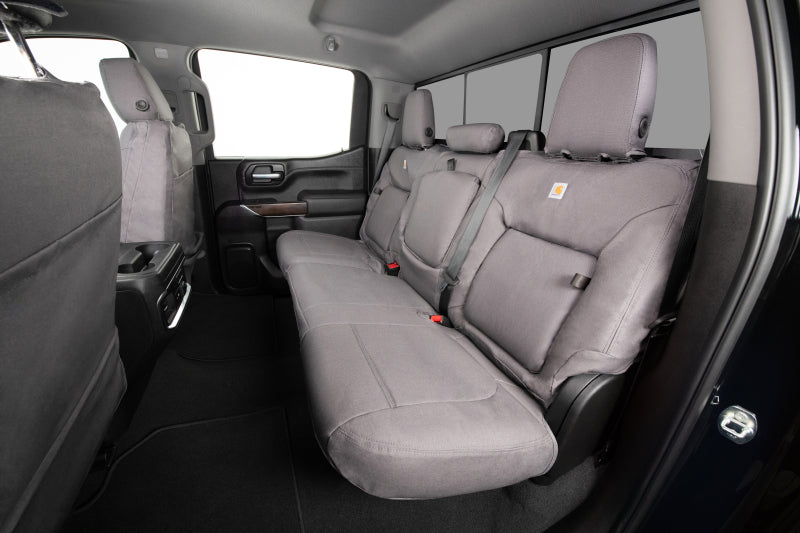 Covercraft 19-21 Chevrolet Silverado/ Carhartt PrecisionFit Custom Front Row Seat Covers - Gravel