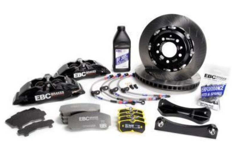 EBC Racing Volkswagen ID Buzz Black Apollo-6 Calipers 355mm Rotors Front Big Brake Kit