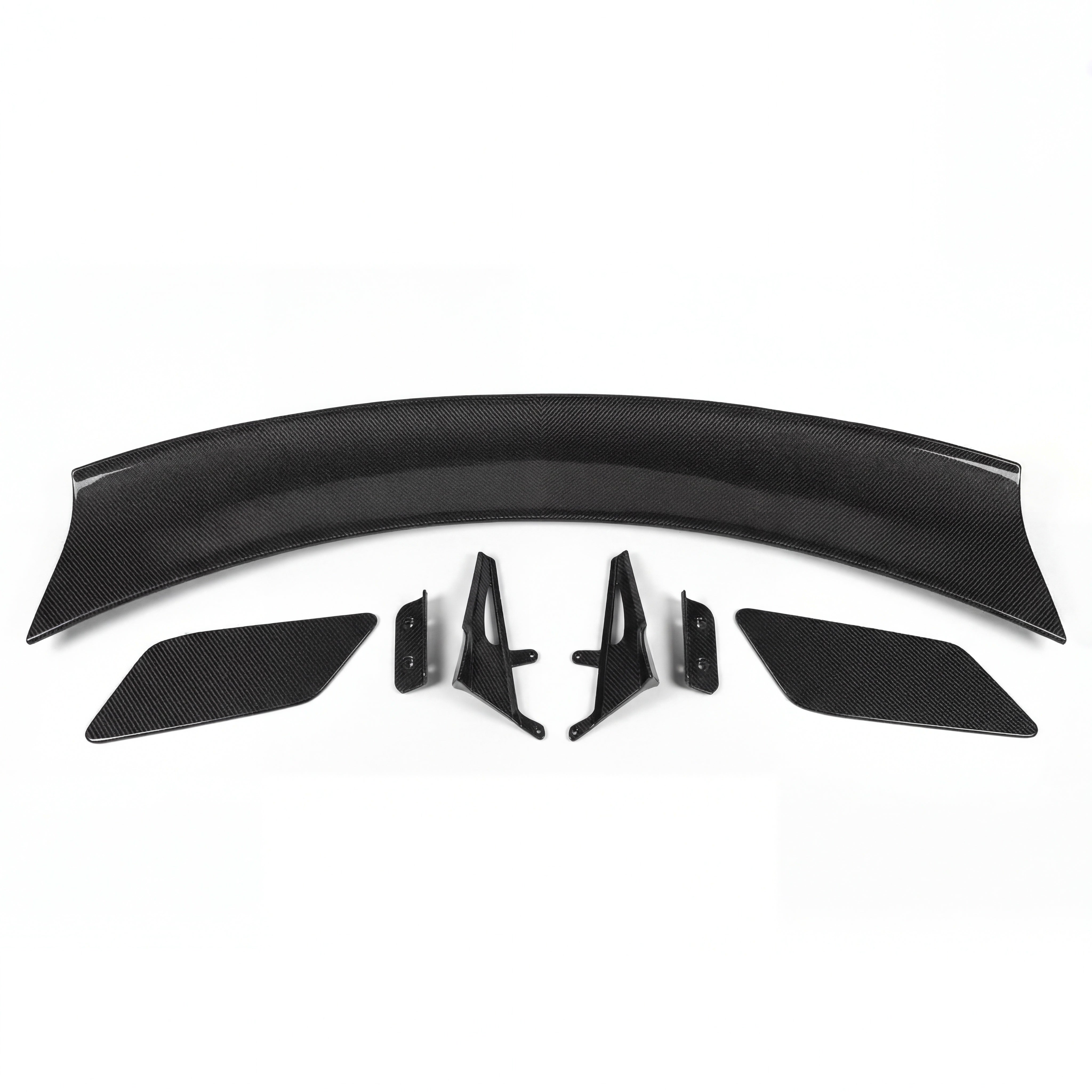 2024–2026 Mustang S650 Heritage SC™ V-Shaped Dry Gloss Carbon Fiber Rear Wing W/ Ducktail-Style Decklid