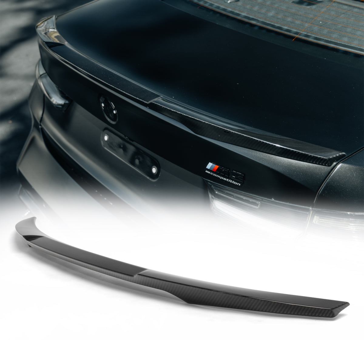 2021-2026 BMW G80 M3 G82 G83 Dry Gloss Double Sided Carbon Fiber Duck-Lid Rear Spoiler