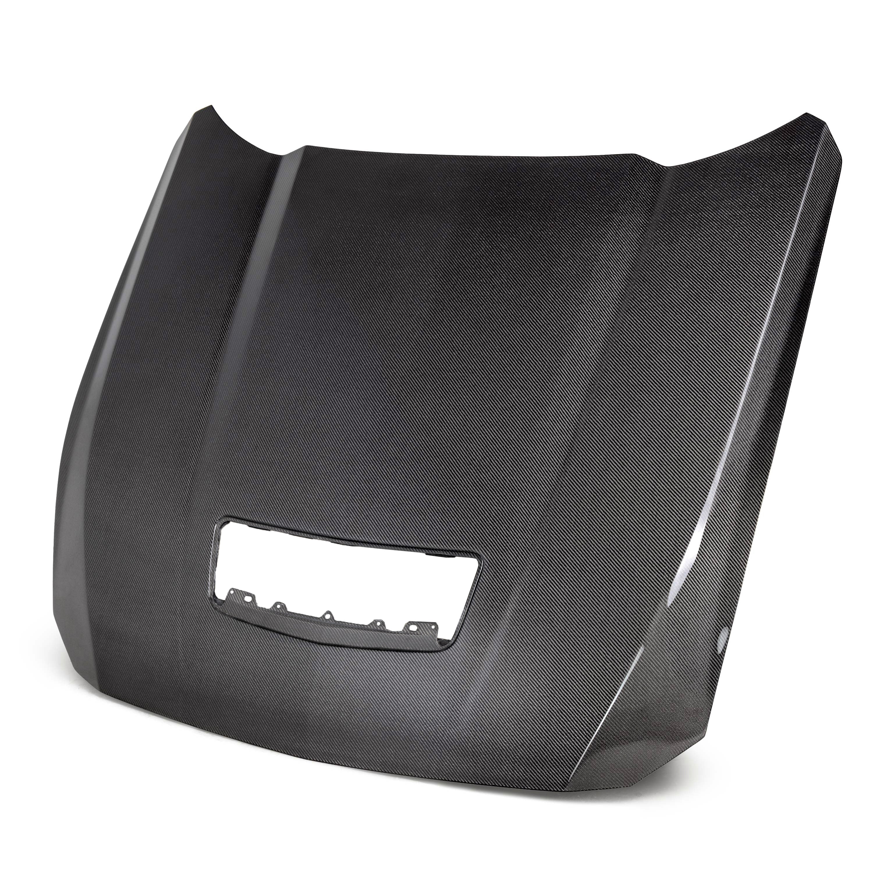Capó de fibra de carbono de doble cara tipo OE para Ford Mustang 2024+