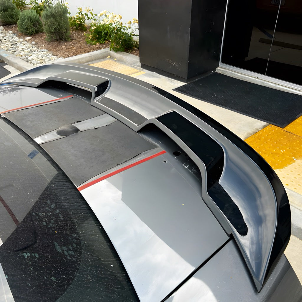 Alerón trasero estilo Mustang S197 GT500 S550 2010-2014, color negro brillante