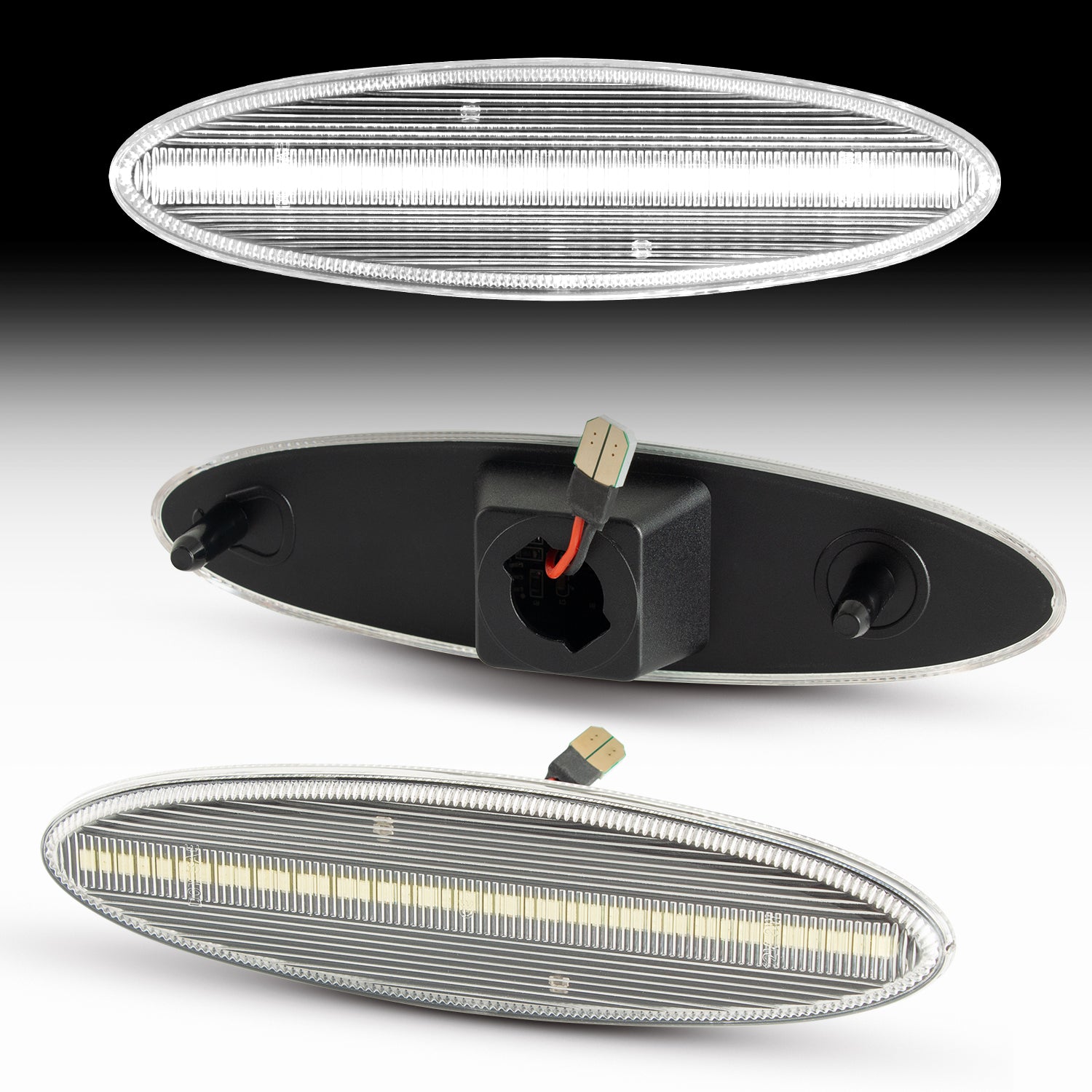 Auto Addict USA 1997-2004 Corvette Rear Bumper White Marker Lights