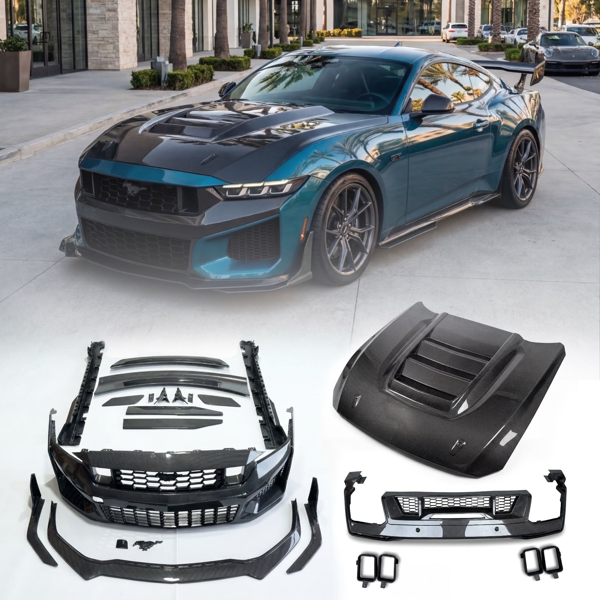 Auto Addict USA Heritage SC Mustang S650 carbon fiber track package
