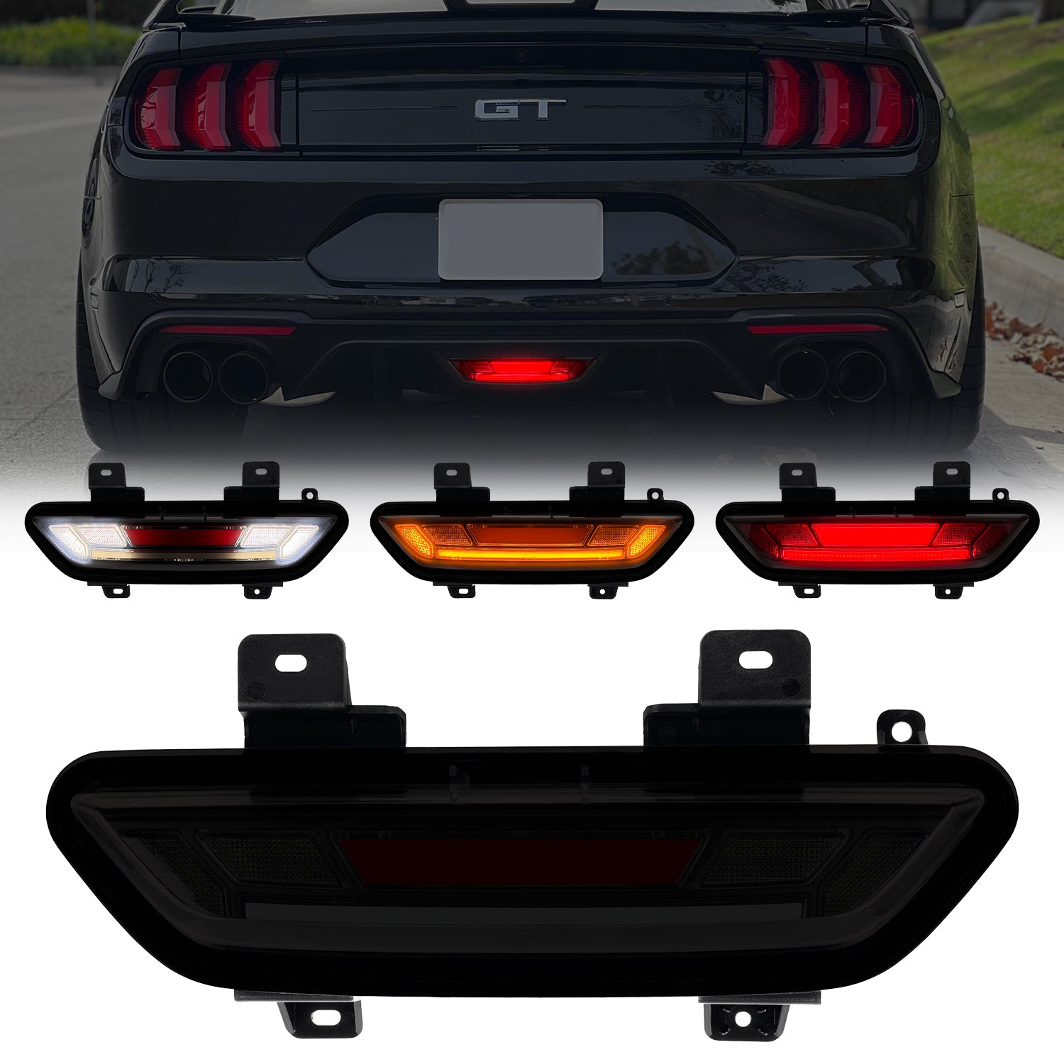 Auto Addict USA Mustang GT LED Diffuser Reverse Lamp