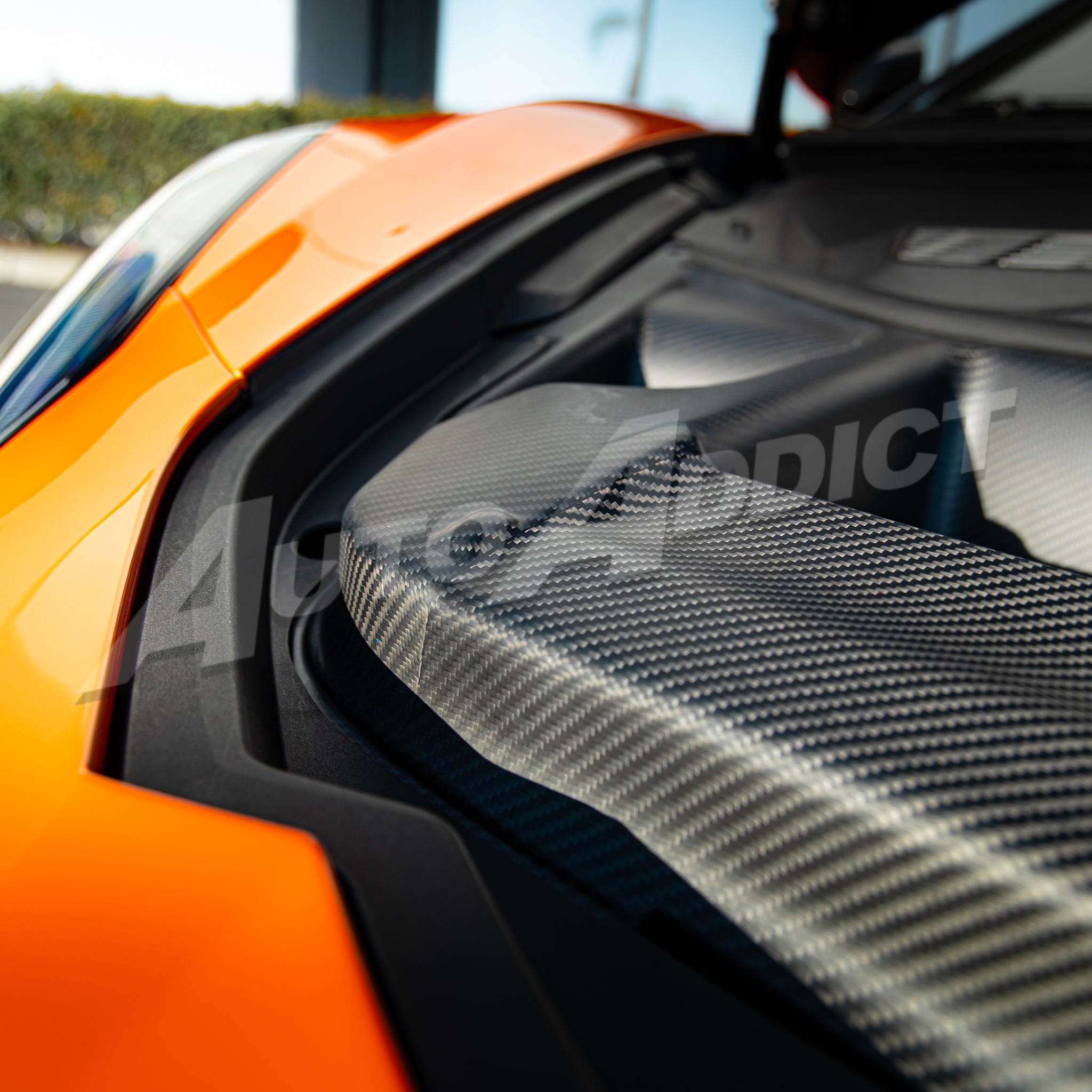 Corvette C8 ZR1 Functional Carbon Fiber Air Extractor Kit Direct OEM Replacement